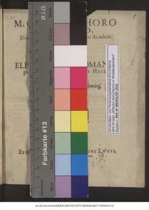 Clariss. Viro M. Christophoro Heidmano, Eloquentiae professori in illustri Academ. Iulia publico, & pudicißimae virgini Elisabethae Heidmanae, praestantis ICti, Ebelingi Heidmani, filiae, Sponsis lectißimis elegantißimisq[ue] Gratulantur Collegae & Amici