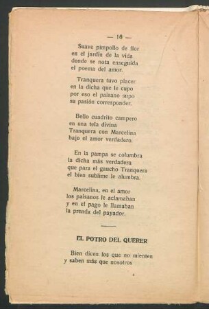 El potro del querer