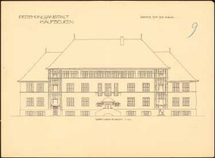 Erziehungsanstalt, Kaufbeuren: Nordwestansicht 1:100