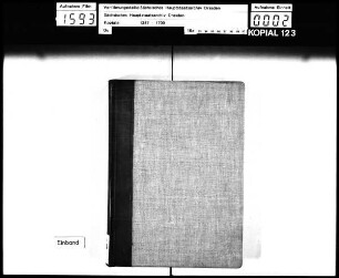Missivenbuch innere Angelegenheiten betreffend / Alte Aufschrift: "Meyßnisch Copial" (Hand 16. Jh.)