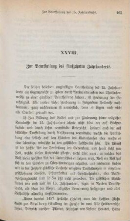 405-420 Zur Beurtheilung des fünfzehnten Jahrhunderts