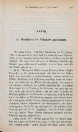 405-420 Zur Beurtheilung des fünfzehnten Jahrhunderts