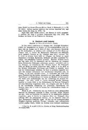 Herbart und Leipzig
