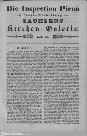 Ottendorf, Reinhardtsgrimma : 26. Lieferung