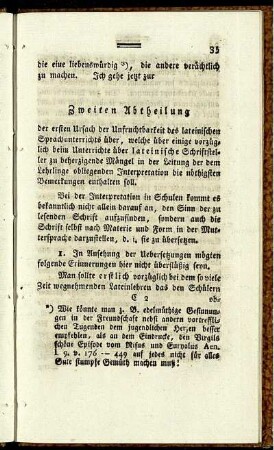 Zweiten Abtheilung.