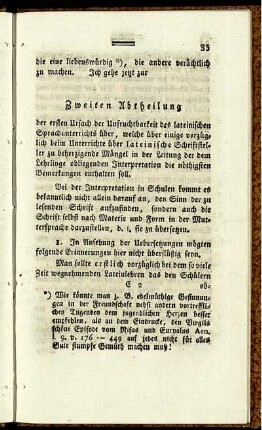 Zweiten Abtheilung.
