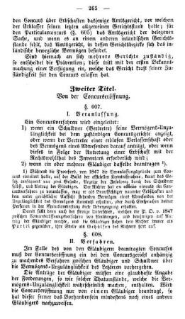I. Veranlassung.