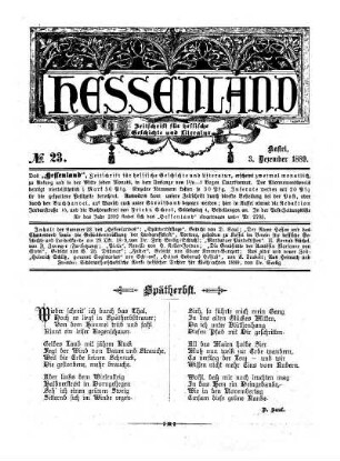 No. 23, 3. Dezember 1889