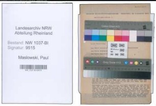 Entnazifizierung Paul Maslowski , geb. 01.02.1884 (Steuerbeamter)
