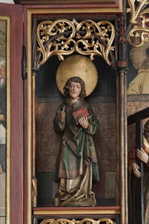 Wendelinsaltar — Linke obere Nische - Evangelist Johannes