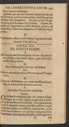 Caput XII. De Fortitudine.