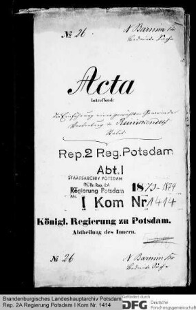 Einführung einer gewählten Gemeindevertretung in Reinickendorf