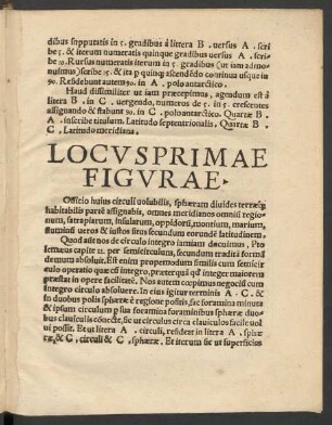 Locus Primae Figurae.