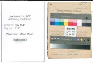 Entnazifizierung Maria Maud Wiesmann , geb. 14.01.1902 (Geschaeftsfuehrerin)