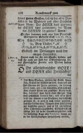 Rauchwerck zum Verlangen der Seeligkeit.