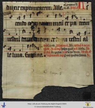 Fragment aus Antiphonarium