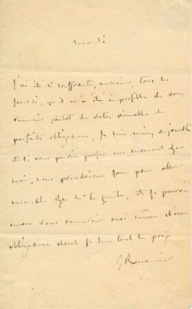 Korrespondenz von Julie Récamier an Auguste Hilarion de Kératry