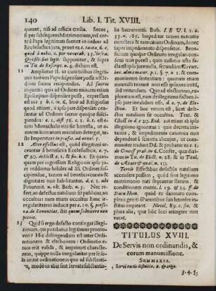 Titulus XVIII. De Servis non ordinandis, & corum manumissione.
