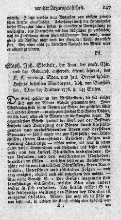 Abhandlung von Blutflüssen.