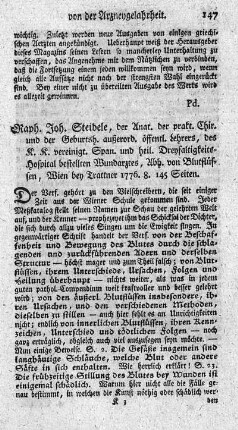 Abhandlung von Blutflüssen.