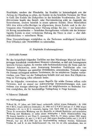 II) Empirische Erscheinungsformen
