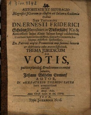 De votis