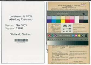 Entnazifizierung Gerhard Weilandt , geb. 01.11.1916 (Kaufmaennischer Angestellter)