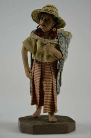 Genrefigur "Frau mit Tragekorb"