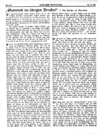 „Sammelt die übrigen Brocken!“ : Ein Bericht aus Stanislau