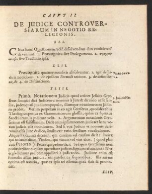 Caput II. De Judice Controversiarum In Negotio Religionis.