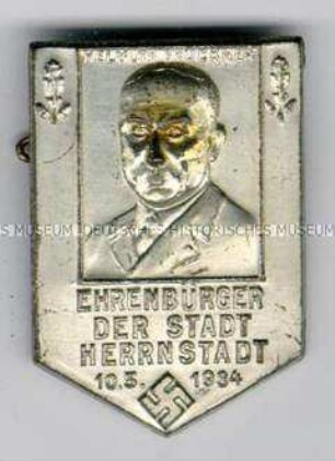 Verleihung der Ehrenbürgerschaft von Herrnstadt an Helmuth Brückner anlässlich seines Geburtstages