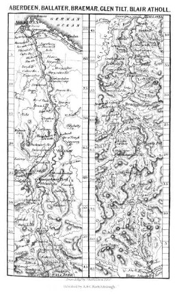 Aberdeen to Ballater, Braemar, Glen Tilt, and Blair-Atholl.