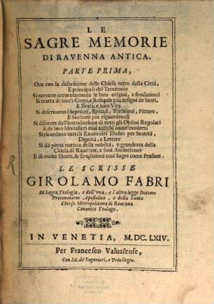Le Sagre Memorie Di Ravenna Antica