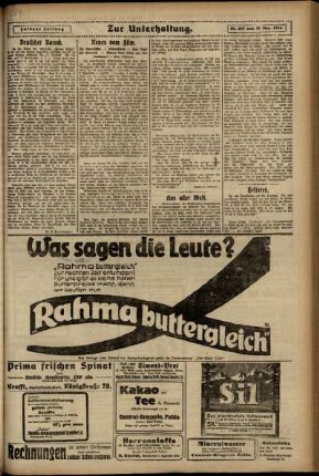 Zweite Ausgabe vom Dienstag, den 18. November 1924.