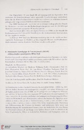 8. Altfranzösisches etymologisches Wörterbuch/DEAF