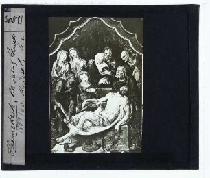 Heemskerck, Grablegungs-Triptychon (Brüssel MRBA) : Mitteltafel