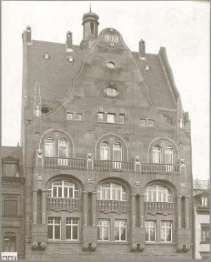Billing, Hermann; Pforzheim, Marktplatz 4; Haus Beckh - Straßenfassade (Ansicht; Detail)