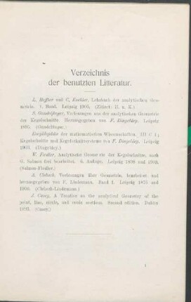 Verzeichnis der benutzten Litteratur.