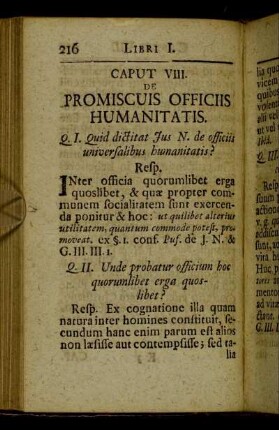 Caput VIII. De promiscuis officiis humanitatis.