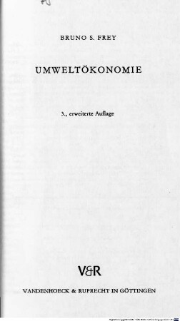 Umweltökonomie