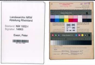 Entnazifizierung Peter Ewen, geb. 07.03.1895 (Konstrukteur)