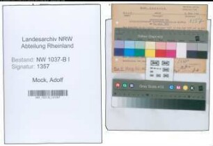 Entnazifizierung Adolf Mock , geb. 09.03.1901 ()