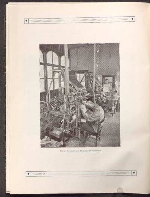 Linotype-Setzmaschinen im Nürnberger Setzmaschinensaal.