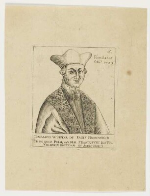 Bildnis des Conradvs Wimpina