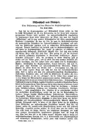 Wissenschaft und Weisheit : eine Besinnung auf das Wesen der Erziehungslehre