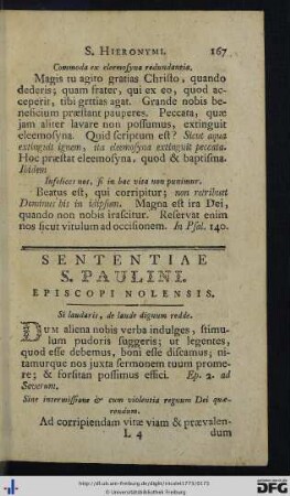 Sententiae S. Paulini.