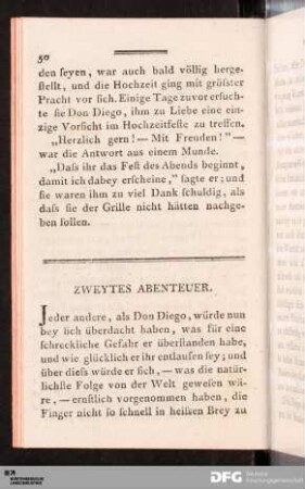 Zweytes Abenteuer.