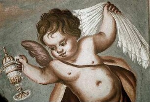 Putti mit Tablett und Kanne