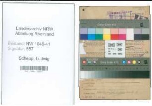 Entnazifizierung Ludwig Schepp , geb. 02.07.1907 (Polizist)