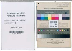 Entnazifizierung Otto Joerke , geb. 12.09.1902 (Eisengiesser)